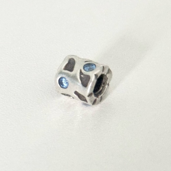 Pandora Blue CZ Pond Rare Retired Bead Discontinued Charm - Picture 5 of 6